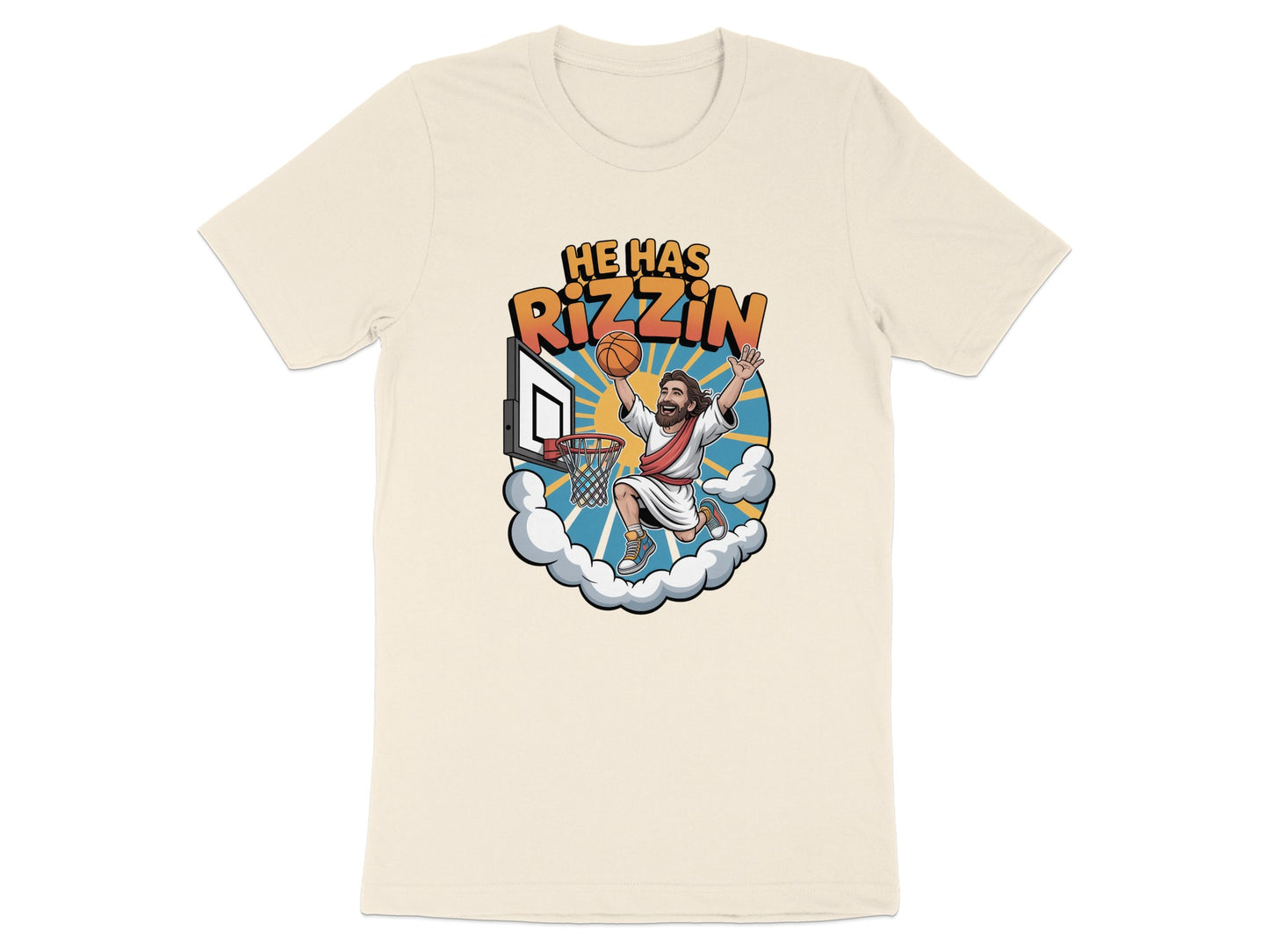 He Has Rizzin Basketball Graphic T-Shirt product type