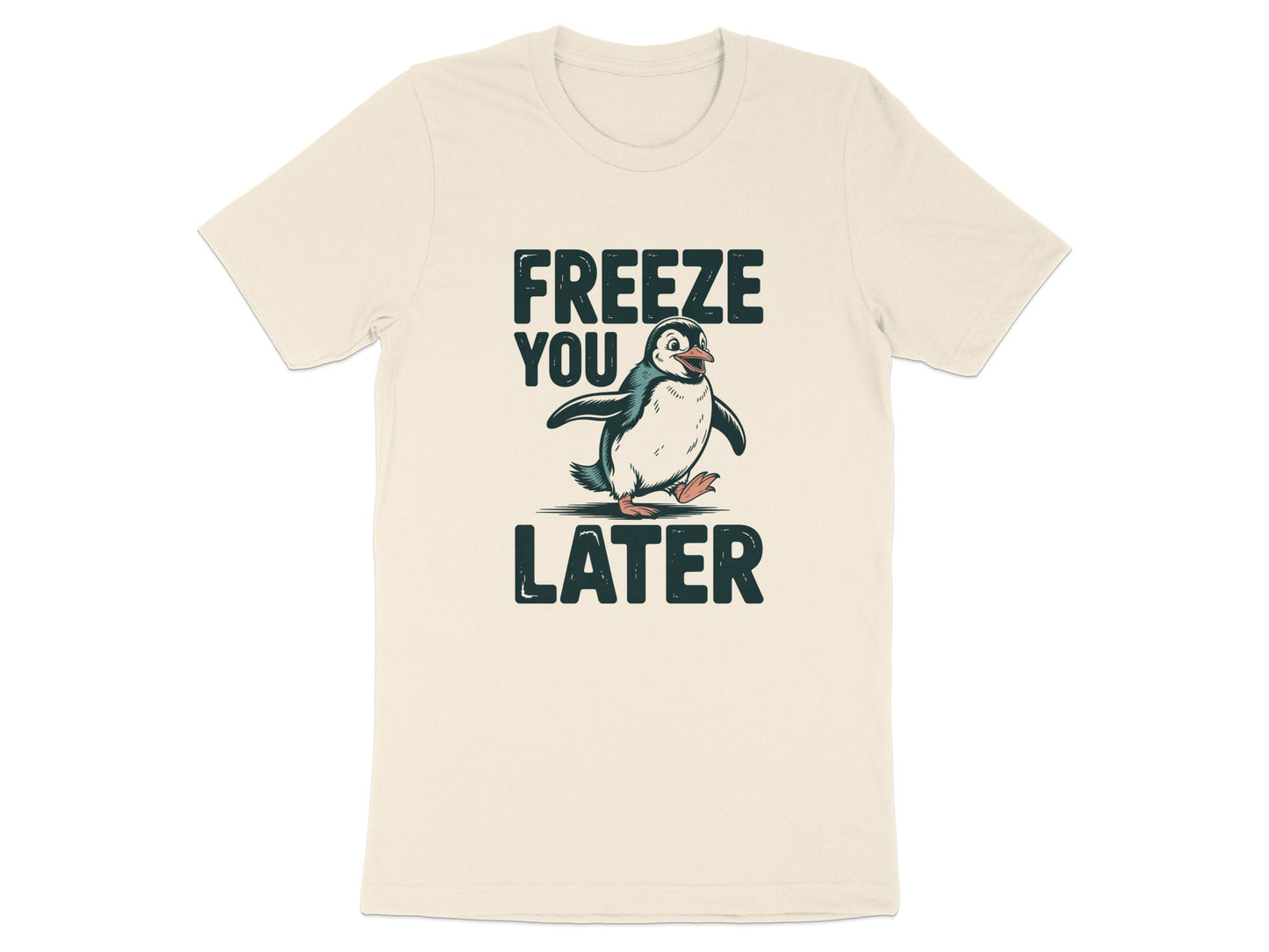 Freeze You Later Penguin Print T-shirt product