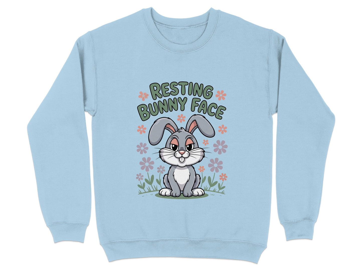 Resting Bunny Face Cozy Graphic Sweatshirt product type