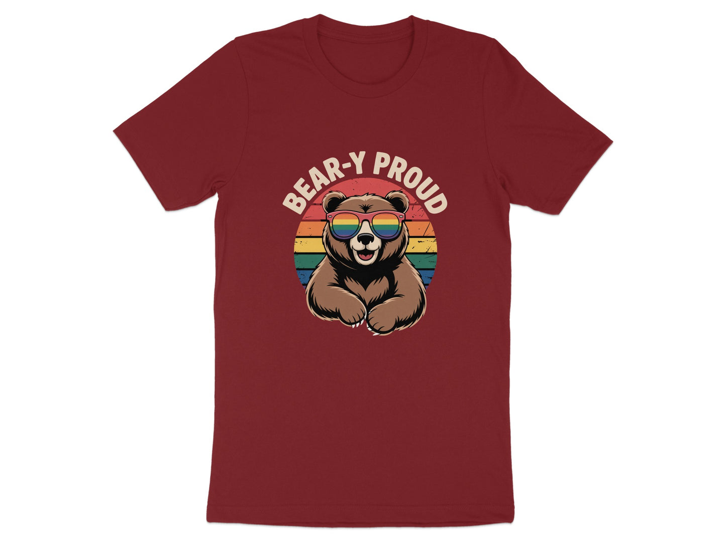 Bear-y Proud with Sunglasses Graphic T-Shirt product