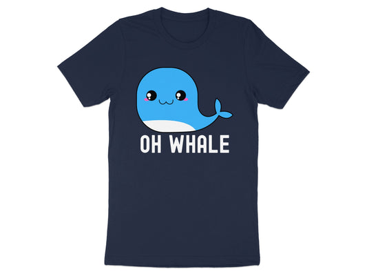 Oh Whale Cute Blue Cartoon Graphic T-shirt product