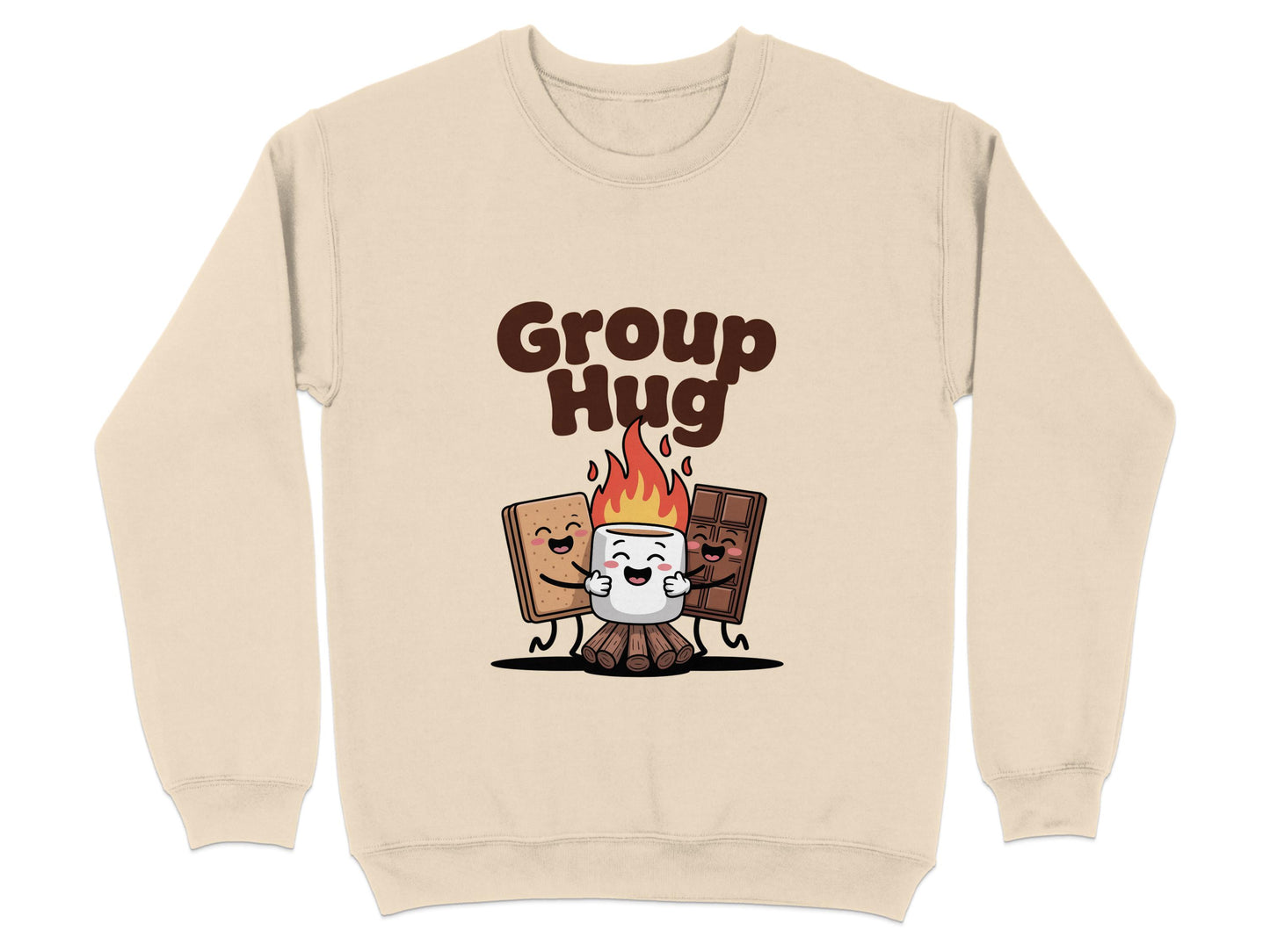 Cute Group Hug Campfire Graphic Sweatshirt product