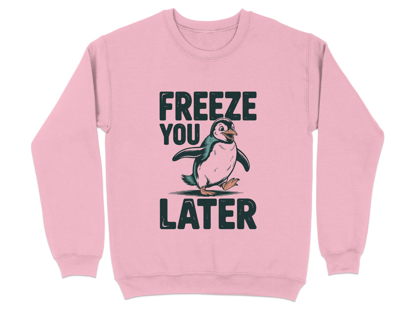 Freeze You Later Graphic Penguin Sweater product