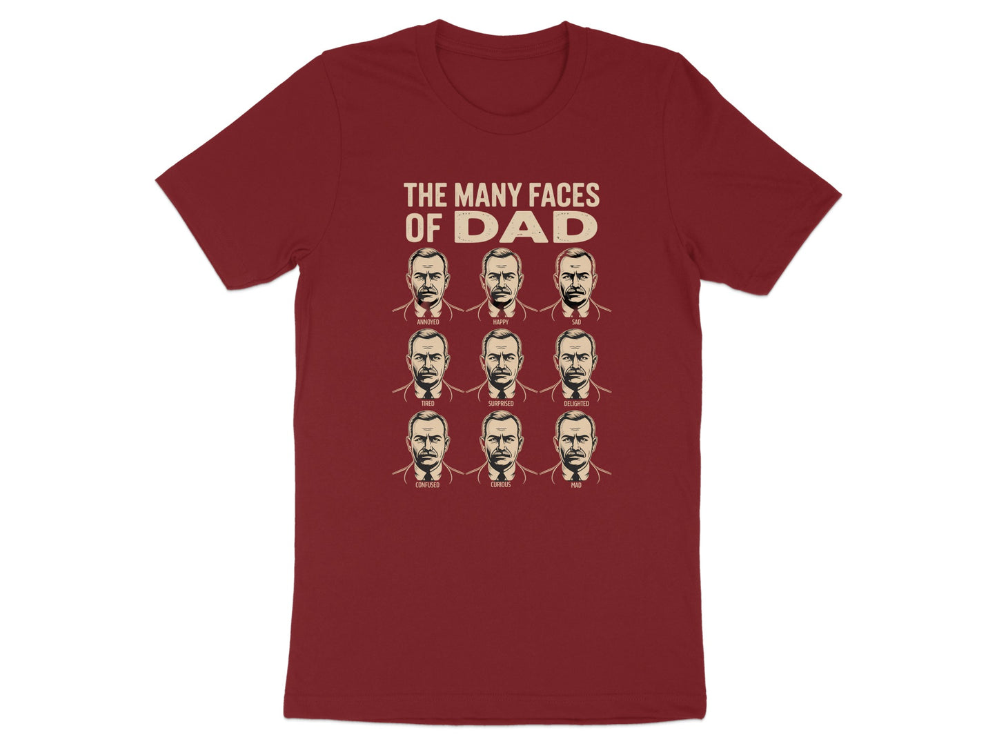 The Many Faces of Dad Graphic T-Shirt product