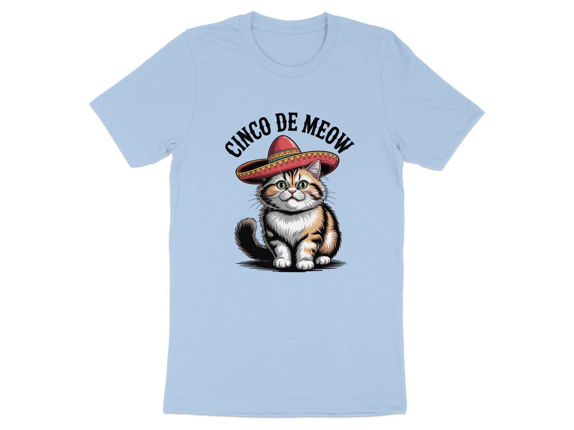 Cinco De Meow Cat with Sombrero T-shirt product