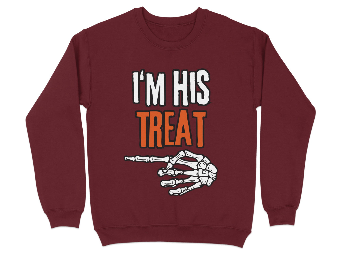 I'm His Treat Skeleton Hand Pointing Sweatshirt product