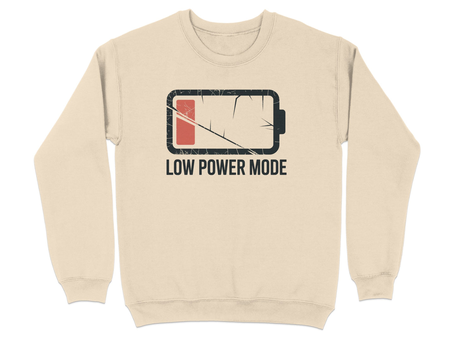 Low Power Mode Design Print Sweatshirt product