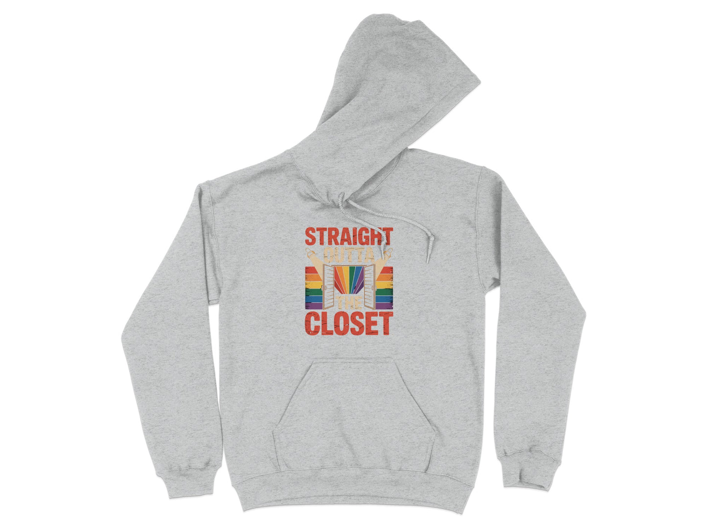 Straight Outta Closet Colorful Print Hoodie Product