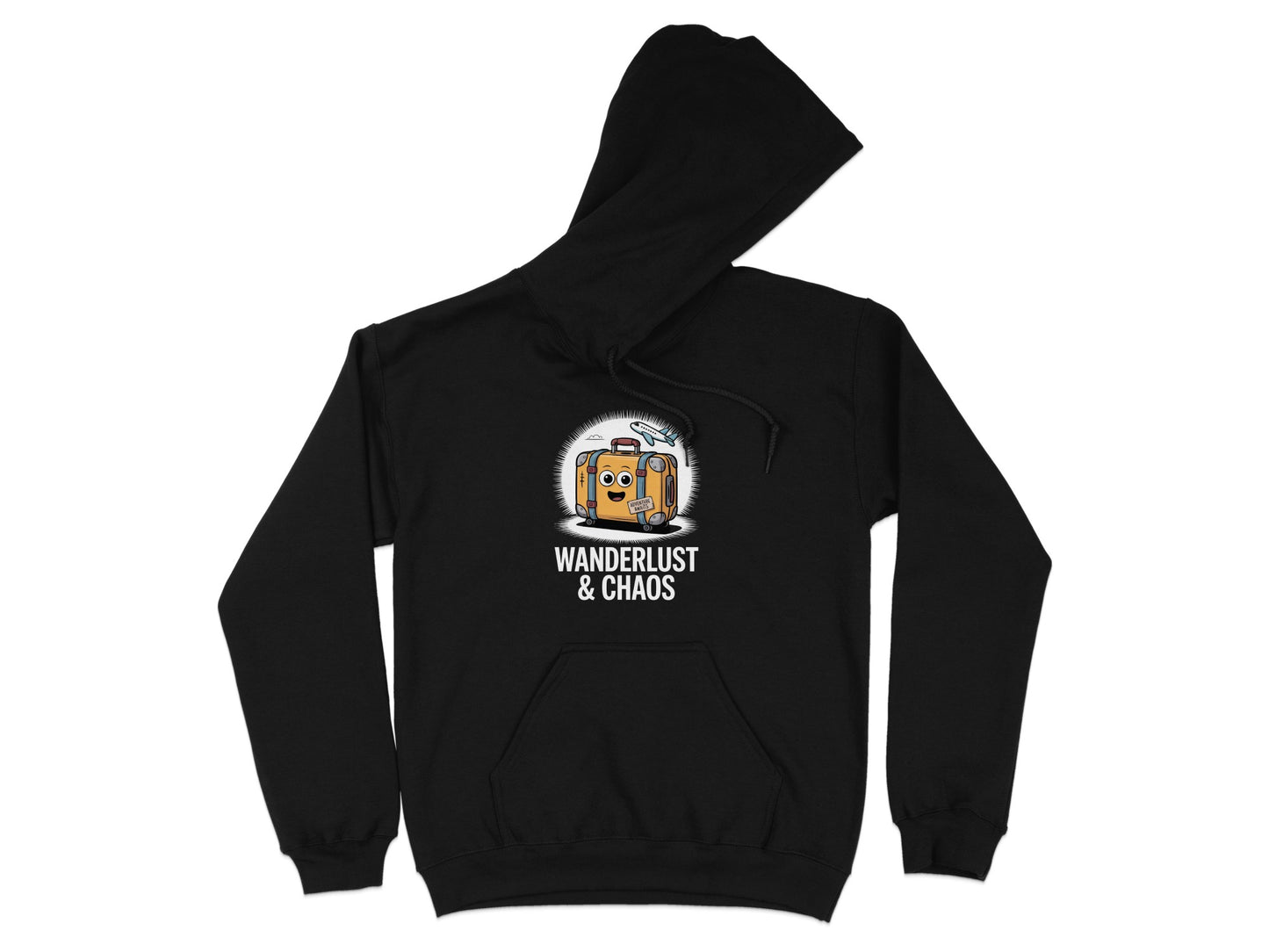 Wanderlust and Chaos Graphic Hooded Sweatshirt product type