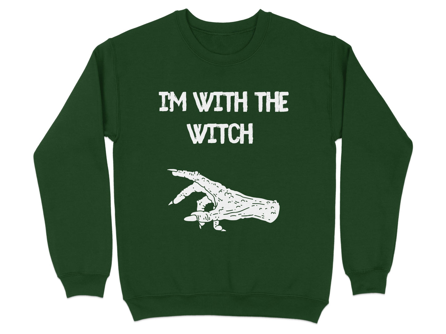 I'm With The Witch Halloween Sweatshirt product type