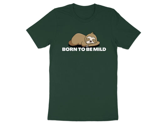 Born to Be Mild Adorable Sloth Graphic T-shirt product