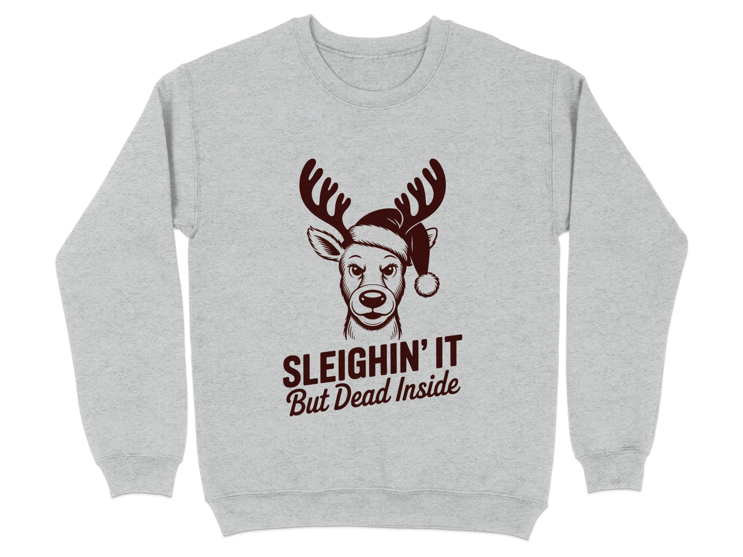 Holiday Sweater Sleighin' It But Dead Inside product