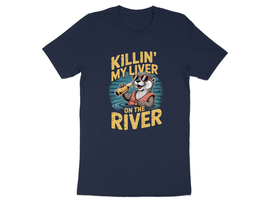Killin My Liver On The River Funny Graphic T-shirt product