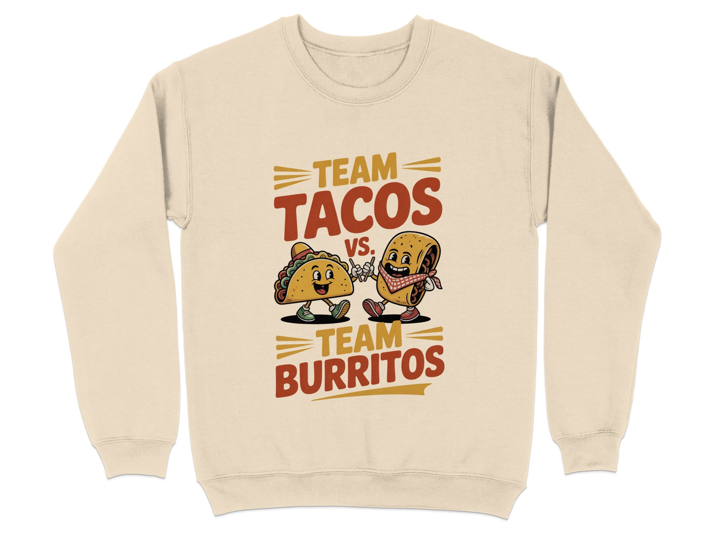 Team Tacos vs Team Burritos Graphic Sweatshirt product