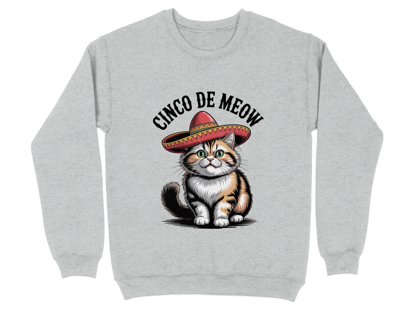 Cinco De Meow Cat with Sombrero Sweatshirt product