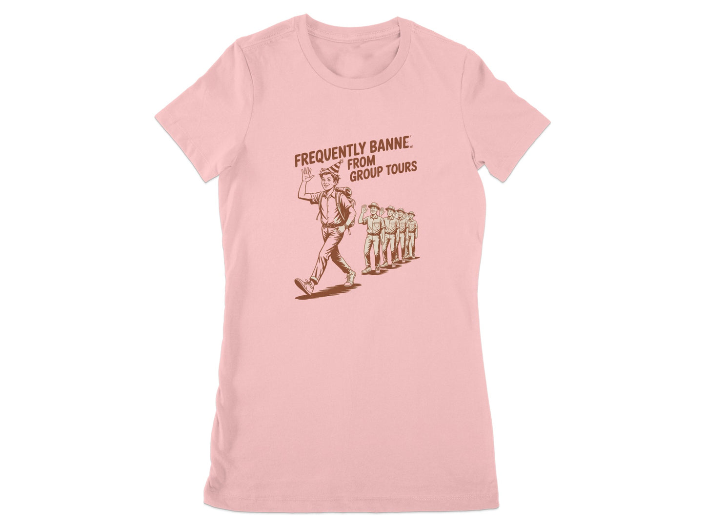 Frequently Banned From Group Tours T-shirt product