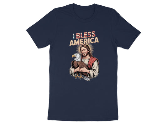 I Bless America Jesus Holding Eagle T-Shirt product