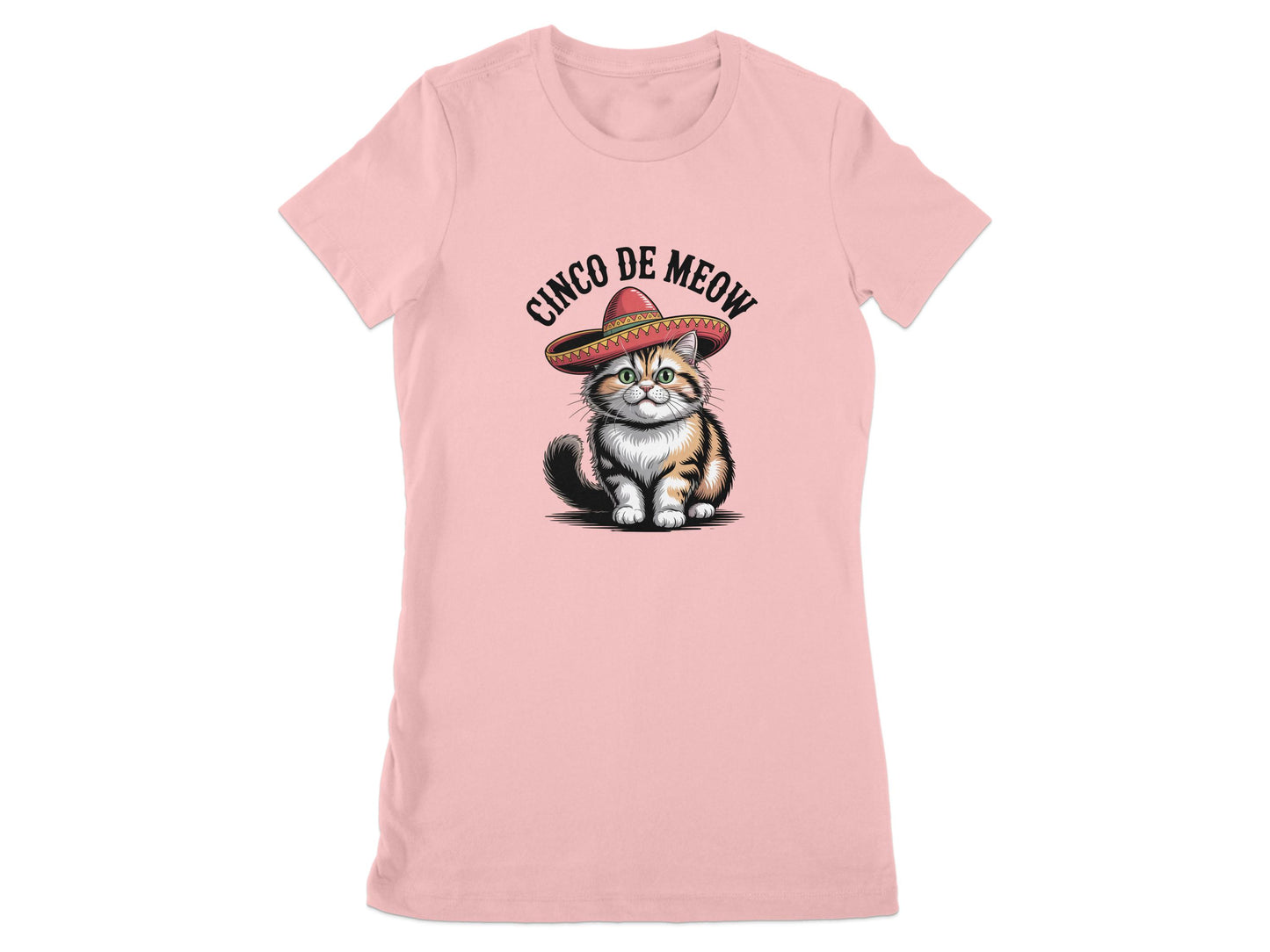 Cinco De Meow Cat Sombrero Graphic T-shirt product type