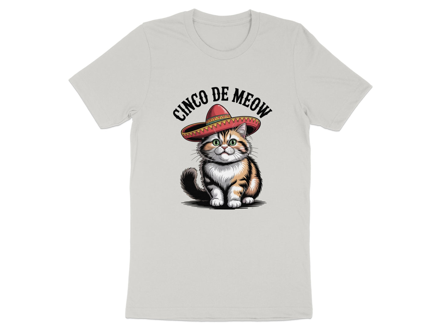 Cinco De Meow Cat Wearing Sombrero Graphic T-shirt product