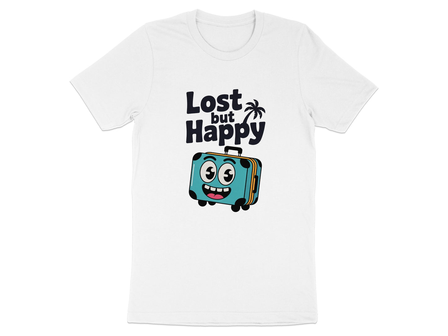 Lost But Happy Graphic Tee Shirt product type