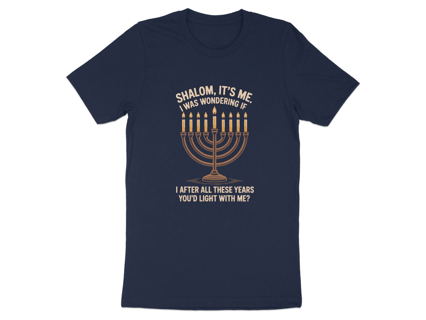 Shalom It's Me Menorah Themed Graphic T-shirt product