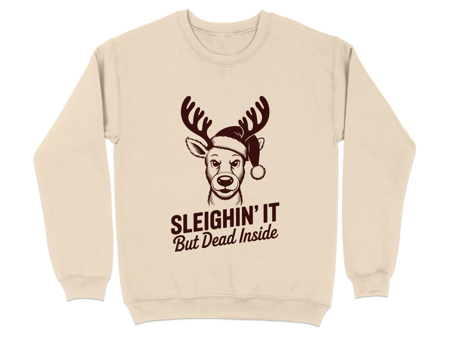 Sleighin' It But Dead Inside Graphic Sweatshirt product type