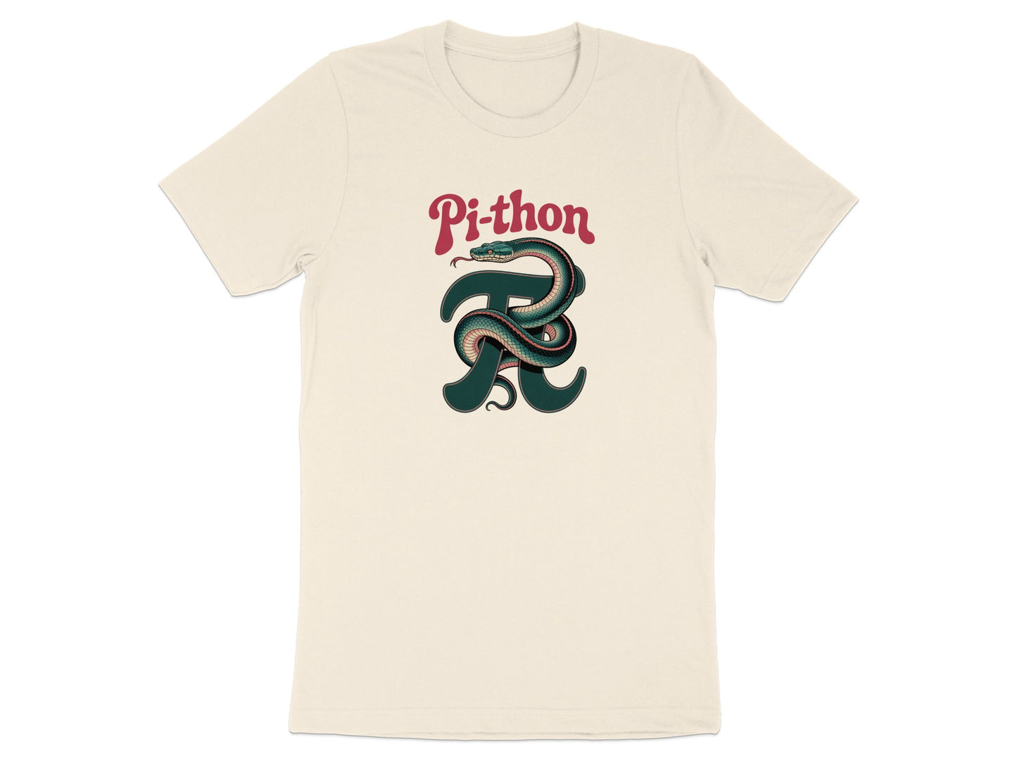 Pi-thon Snake Wrapped R Design Graphic T-Shirt product