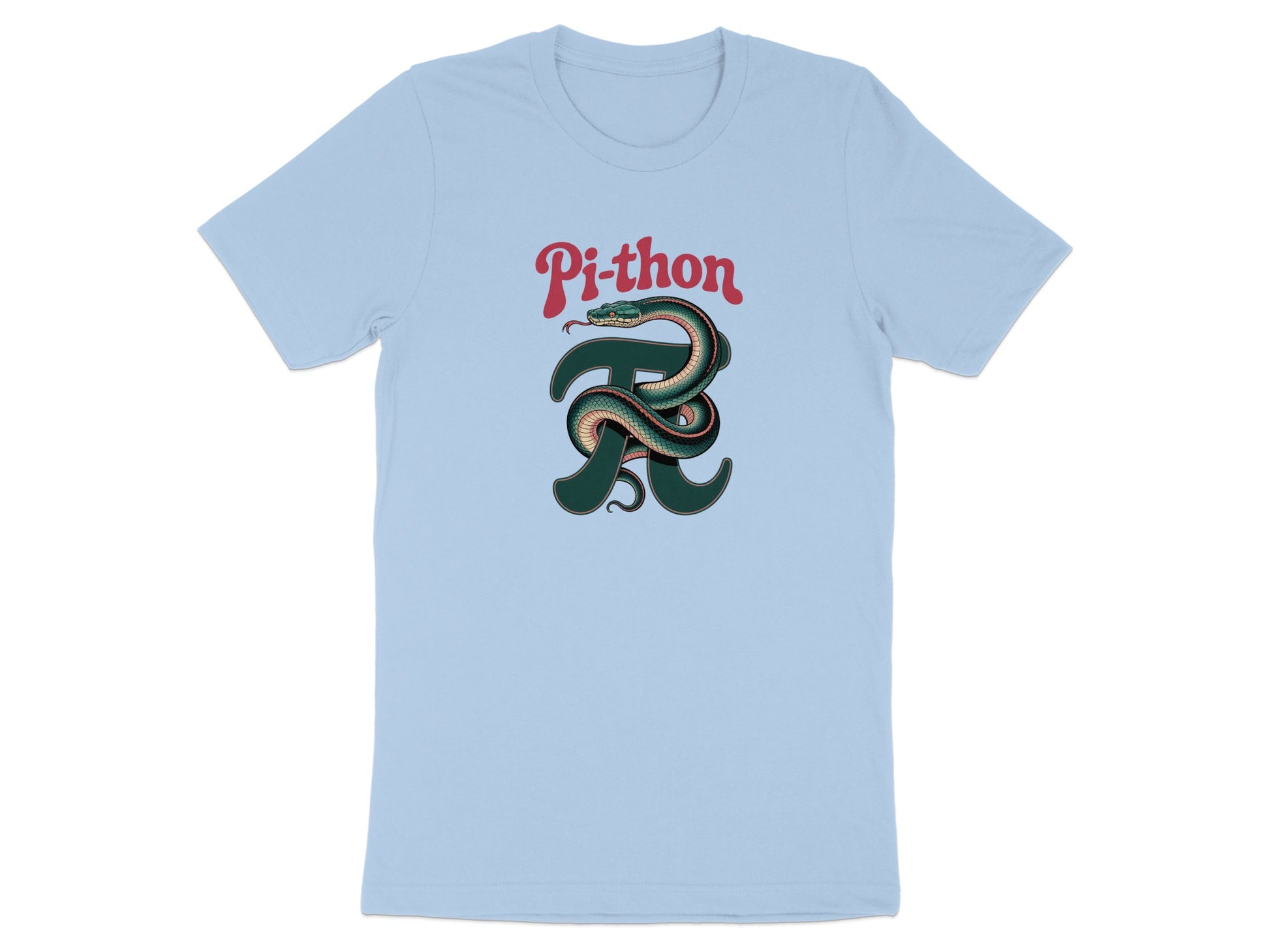 Pi-thon Snake Graphic T-shirt Unisex Casual Clothing Product