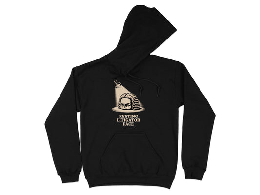 Resting Litigator Face Comfort Hoodie product type