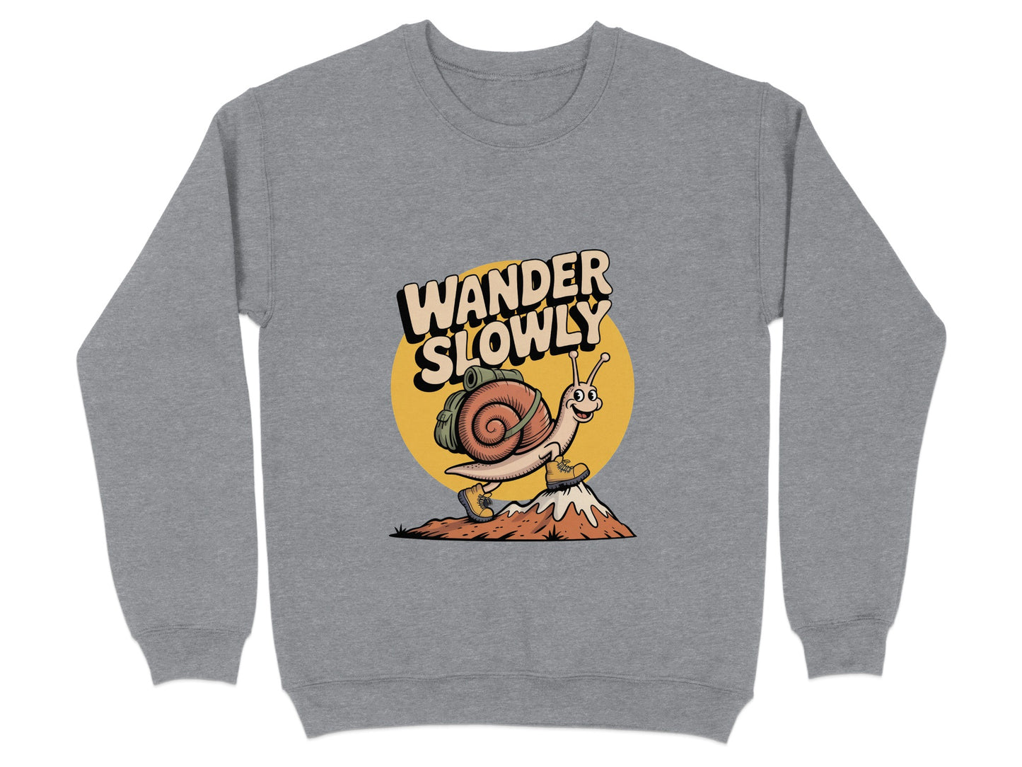Wander Slowly Graphic Print Casual Wear Product