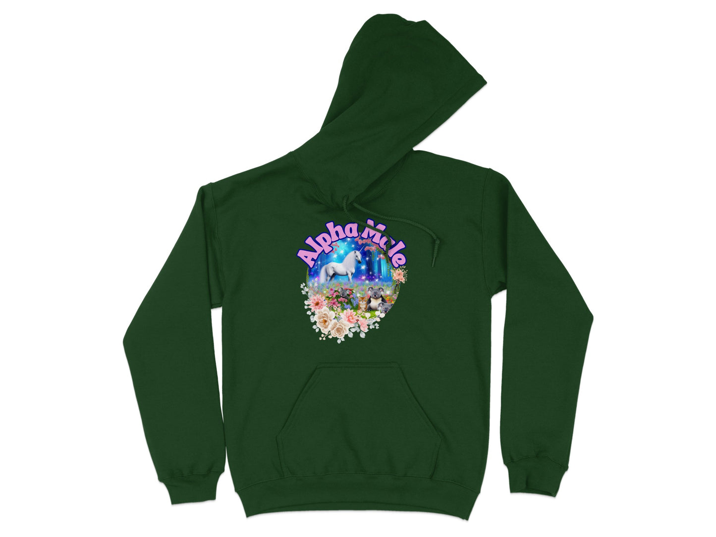 Alpha World Themed Green Unisex Hoodie product