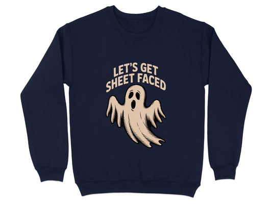 Let's Get Sheet Faced Ghost Graphic Sweatshirt product type