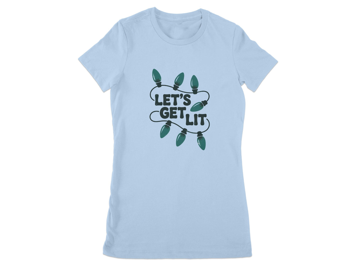Let's Get Lit Festive T-Shirt Perfect Holiday Gift product type