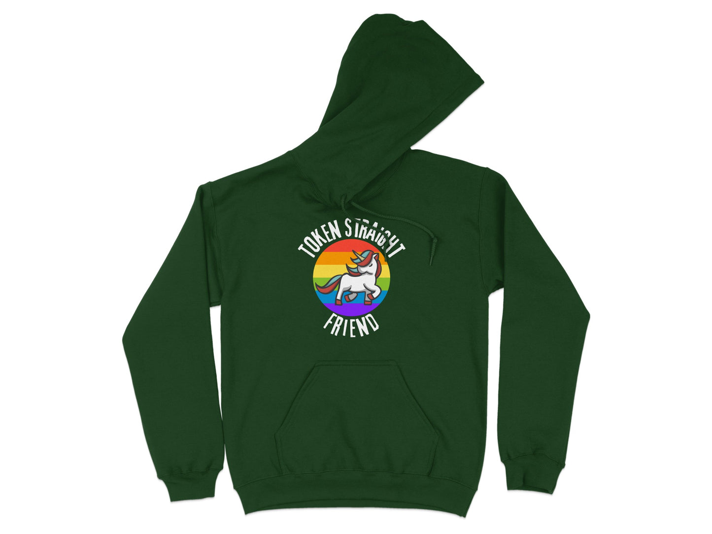 Rainbow Unicorn Token Straight Friend hoodie product