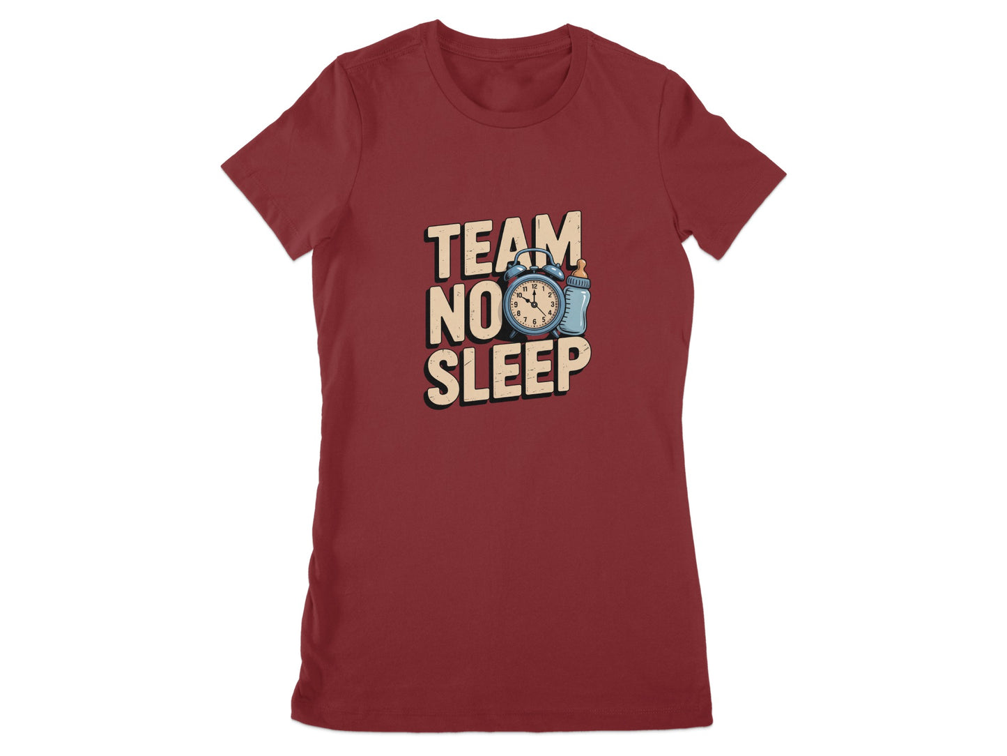 Team No Sleep Red Graphic T-Shirt product type