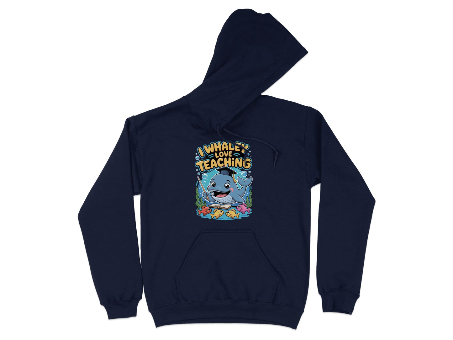 Whale Teach Theme Novelty Hoodie Clothing Product