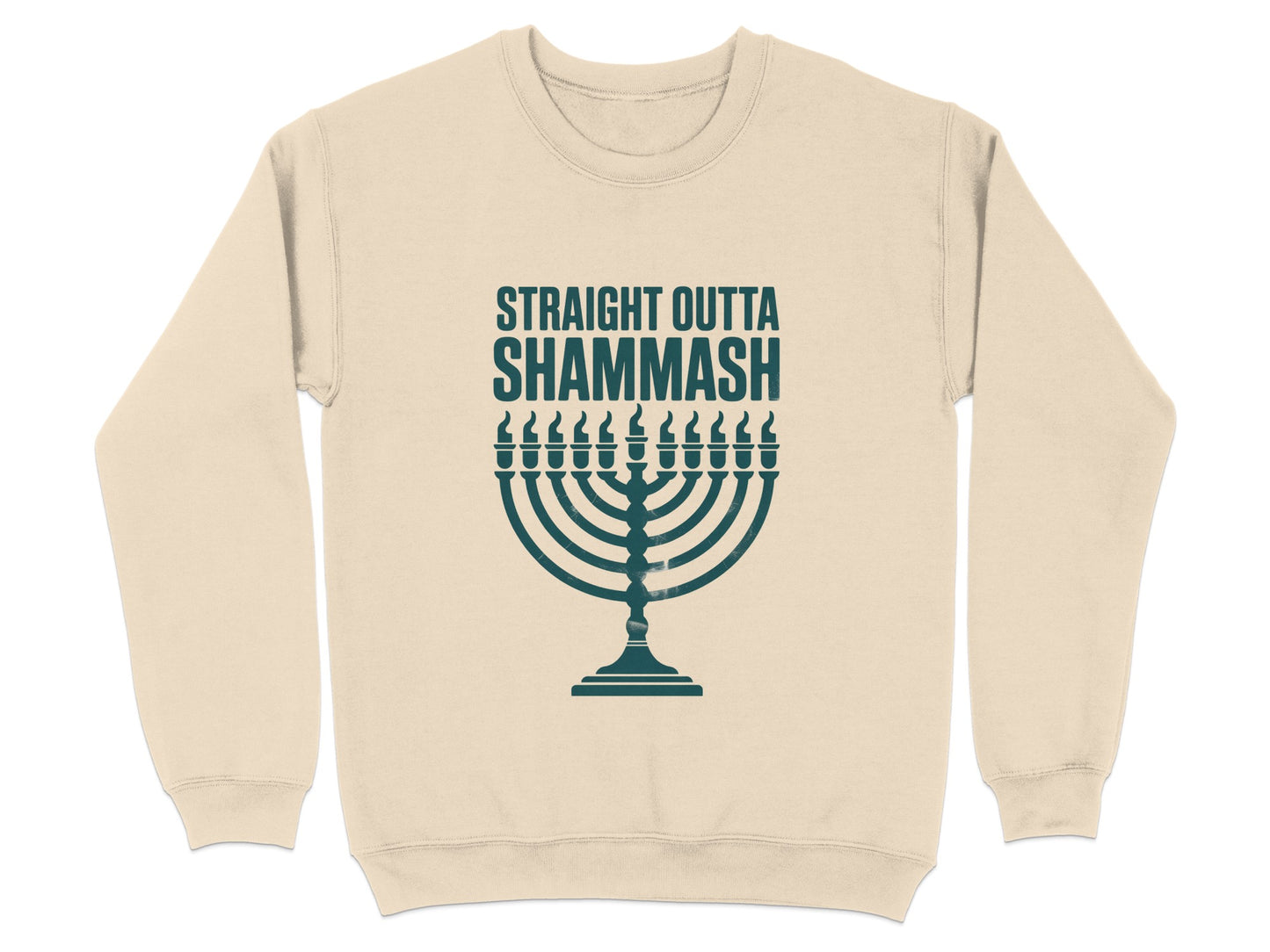 Straight Outta Shammash Menorah Crewneck Sweatshirt product type