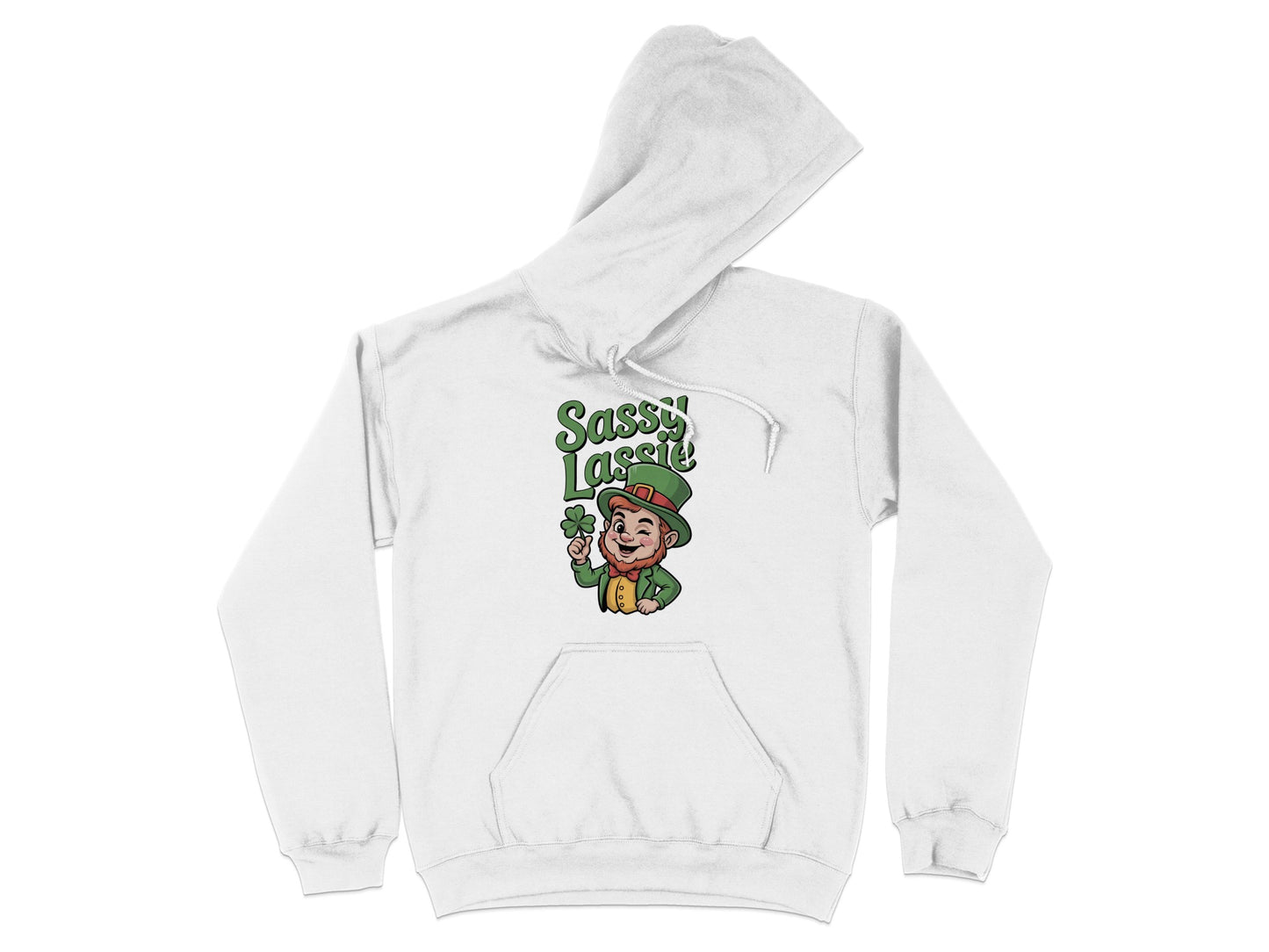 Sassy Leprechaun Graphic Hoodie Ideal for St Patrick Product