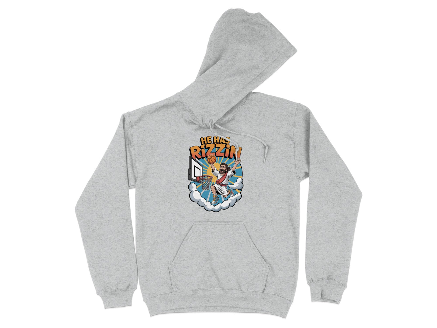He Has Rizzin Graphic Grey Hoodie product