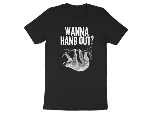 Wanna Hang Out with Sloth on Branch T-shirt product