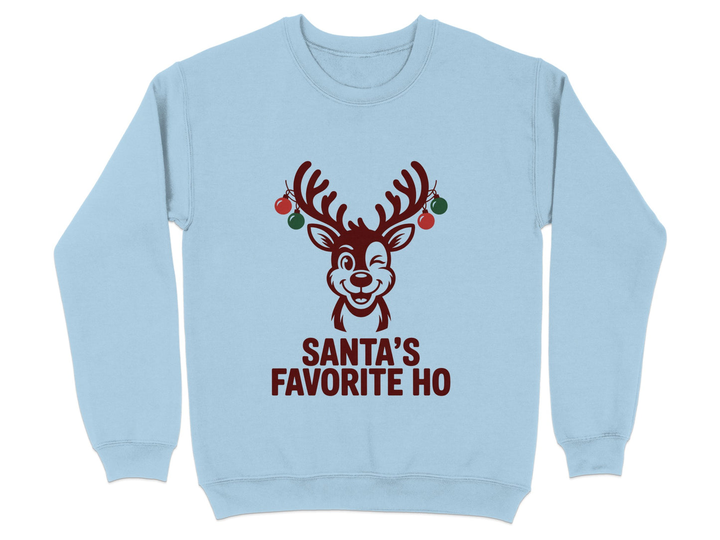 Santa's Favorite Ho Reindeer Graphic Sweatshirt product