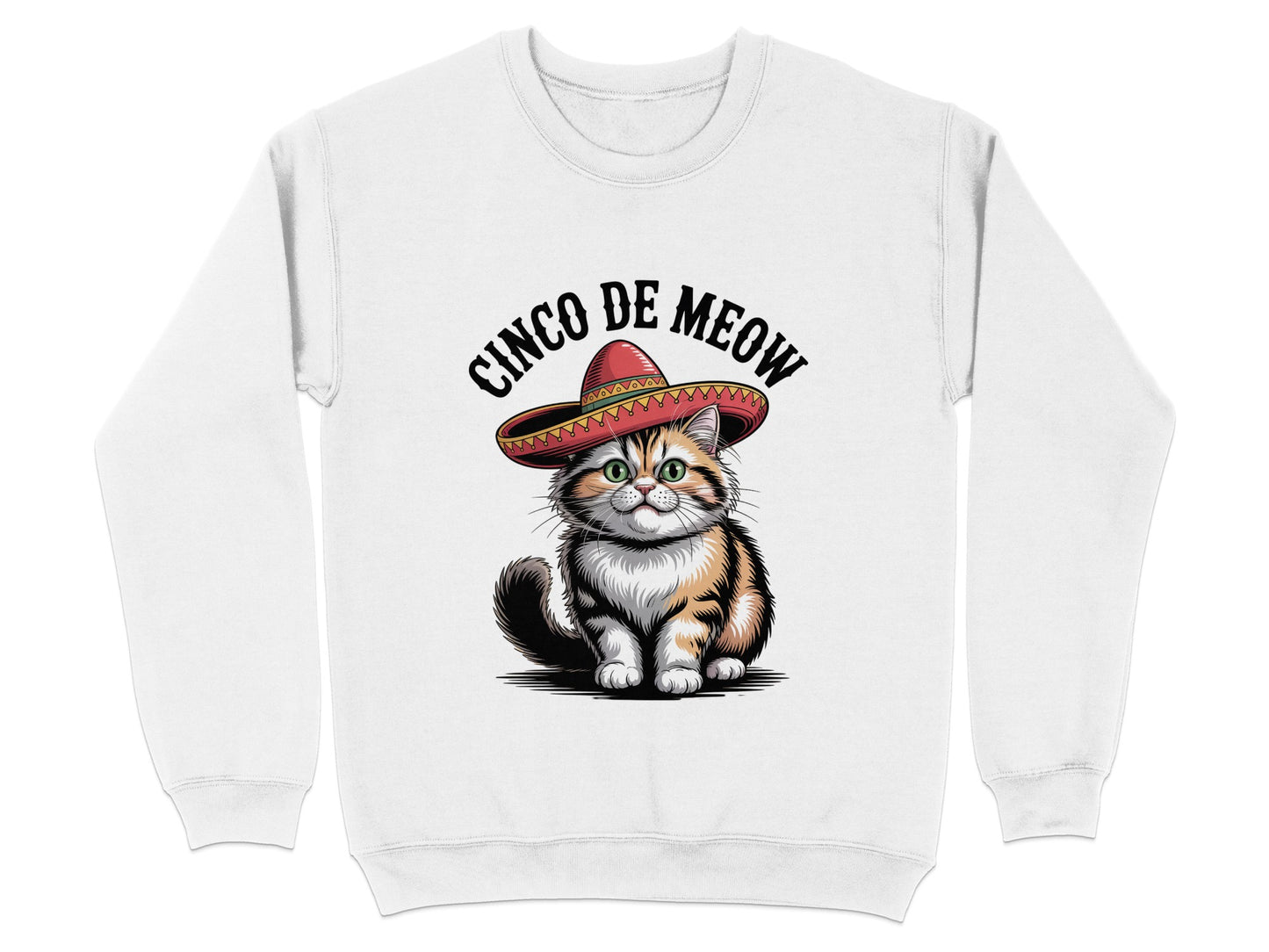 Cinco De Meow Cat with Sombrero Sweatshirt Product