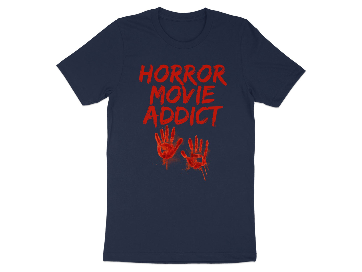 Horror Movie Addict Blood Handprints T-shirt product type