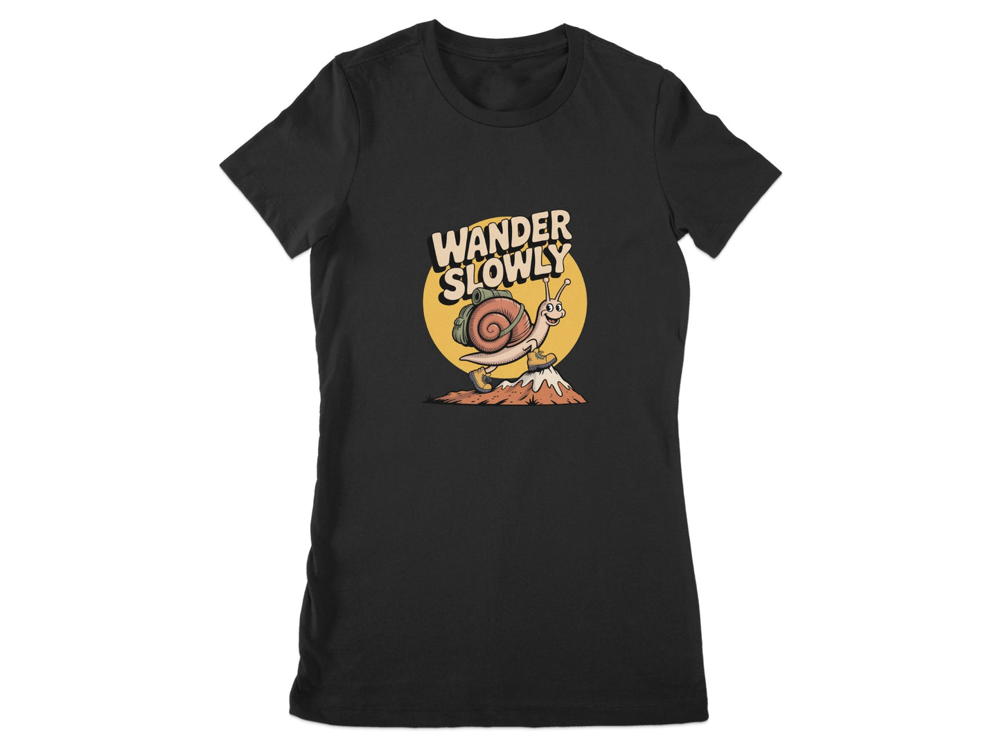 Wander Slowly Snail Graphic Tee Shirt product
