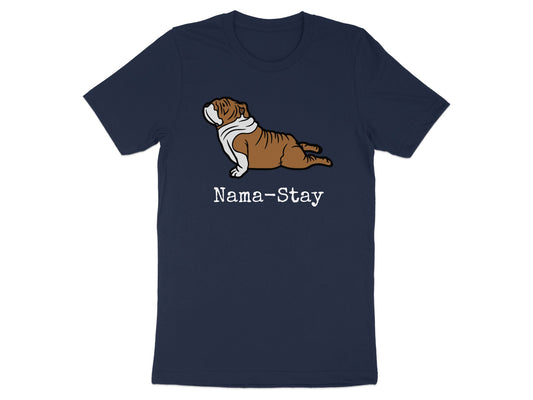 Nama-Stay Bulldog Yoga T-Shirt product type