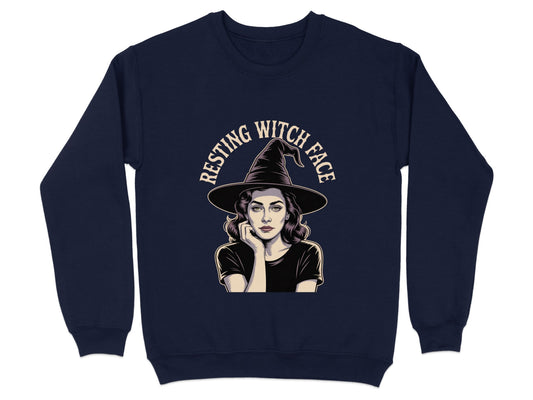 Resting Witch Face Graphic Sweatshirt product type