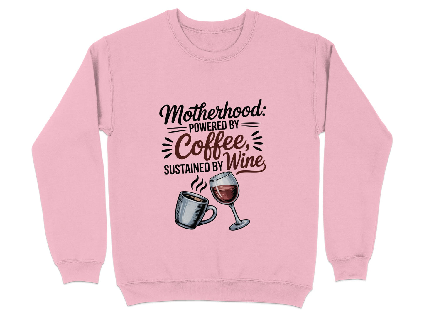 Motherhood Powered by Coffee Sustained by Wine product type