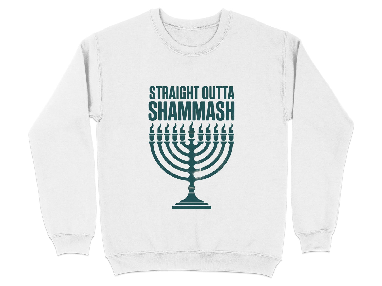Straight Outta Shammash Menorah Graphic Sweatshirt product type