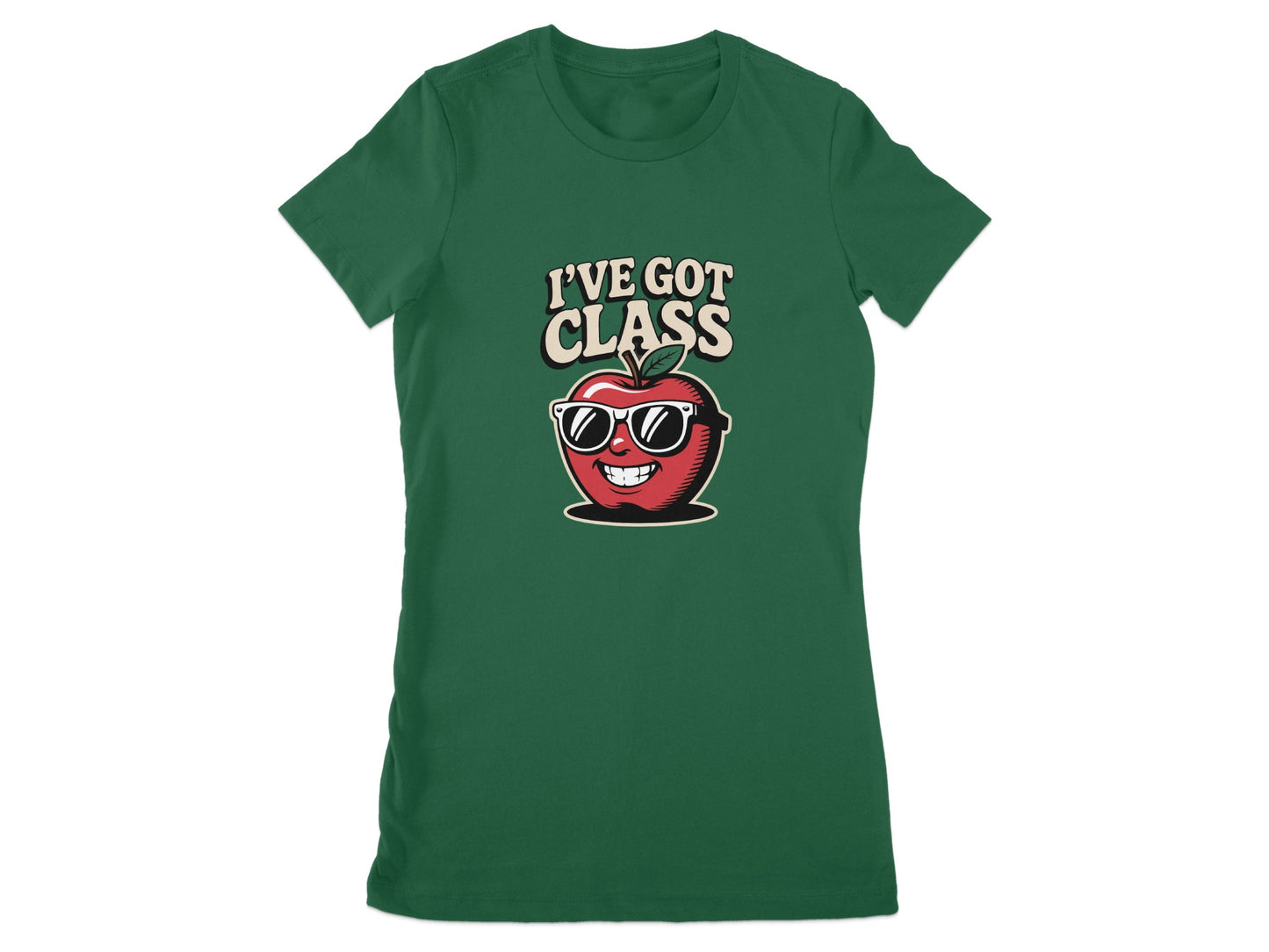 I've Got Class Cute Apple Tee Shirt graphic product