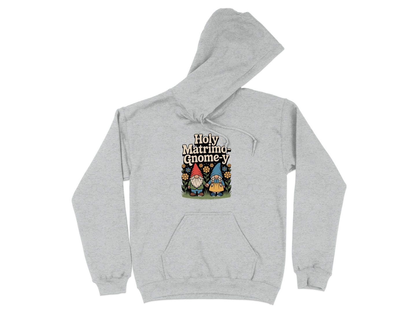 Holy Matrimony Gnome-y Grey Hoodie product